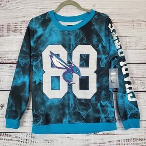 NBA Charlotte Hornets Basketball 88 Jersey Sweatershirt Pullover Top NWT Size M